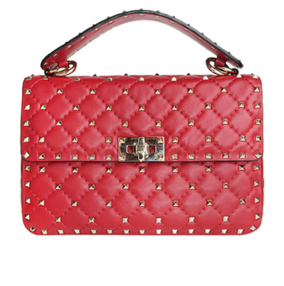 Valentino Rockstud Spike Medium Quilted, front view